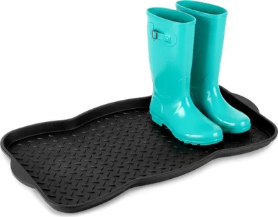 Obrázek produktu pro Odkapávač na boty - 73x38 cm - S okrajem - Plast - Podložka pod boty černá s nopky