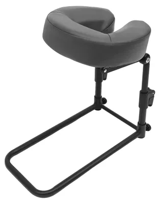 Immagine prodotto di Cuscino per il viso per massaggi - Supporto per il viso per lettino da massaggio - Schiuma viscoelastica - Altezza regolabile da 14 a 45 cm - Angolo di 180° - Colore nero