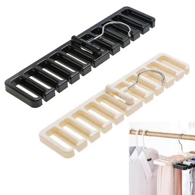 Gürtelhalter-Set, 2er-Pack, ABS, 10 Schlitze, platzsparend