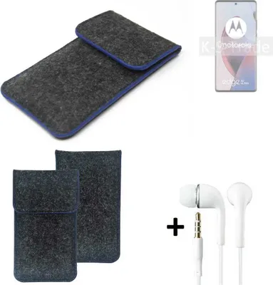 Produktbild von K-S-Trade Handy Schutz Hülle kompatibel mit Motorola Edge 30 Ultra Schutzhülle Handyhülle Filztasche Pouch Tasche Case Sleeve Filzhülle
