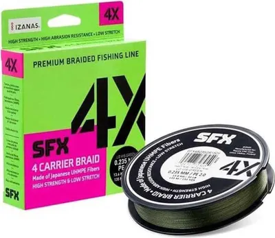 Produktbild von Sufix 4x Geflochtene Schnur 275 M Grün 0.128 mm Grün 0.128 mm