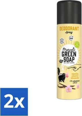 Produktbild von Marcel's Green Soap - Deodorant Spray - Vanille & Kirschblüte - Langanhaltende Frische - 150 ml - Vorteilspack - 2 Stücke