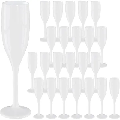 Produktbild von 24 Stück WELLGRO 150ml Sektgläser aus Kunststoff