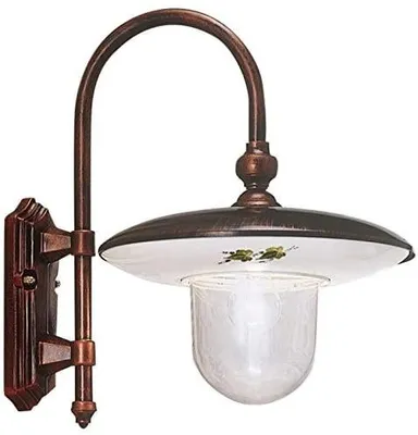Immagine prodotto di CLASSIC LATINA A671, Lampada a Parete Applique in Vetroceramica, Ferroluce