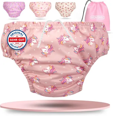 Obrázek produktu pro Opakovaně použitelné plavky pro miminka, měkké a savé, vhodné pro věk 1-2 roky, s