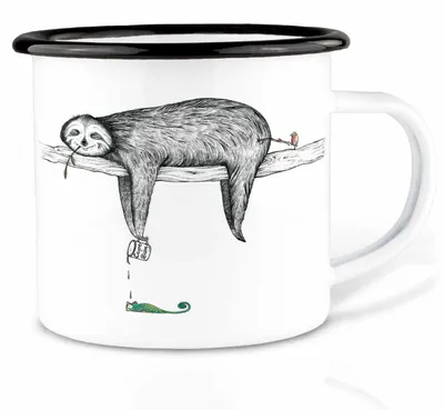 Imagen del producto de Omgoods: Taza de esmalte ligera para café y té