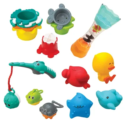 Immagine prodotto di Set da gioco multifunzionale per il bagno, composto da 17 pezzi