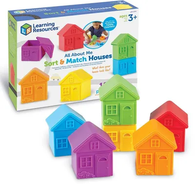 Zdjęcie produktu dla Learning Resources All About Me Sort & Match Houses, 3 lat(a), Wielobarwny