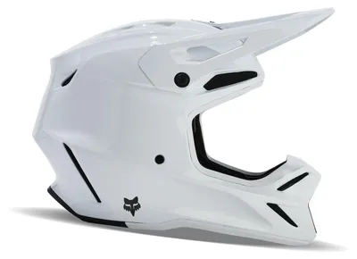 Zdjęcie produktu dla Kask motocrossowy Fox V3 Rs Carbon Solid, kolor biały, rozmiar: 2XL