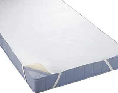Produktbild von Biberna 809600-001 Wasserundurchlässige Molton Matratzenauflage mit SilverCare weiß, Größe:90 x 190 cm