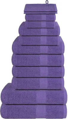 Productafbeelding van 12-delige Handdoekenset FROGN 360 g/m² paars