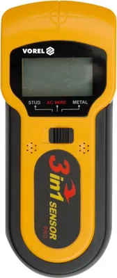 A studio shot of a VOREL 3-in-1 sensor device.
