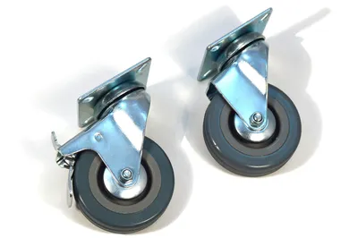 Produktbild von Möbelrolle Lenkrolle Bockrolle Industrierolle Transportrolle mit Bremse, 75mm - 4 Stück
