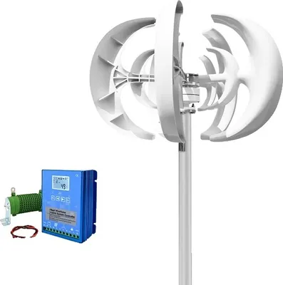 Obrázok produktu pre Vertikálna veterná turbína, , nízka hlučnosť, 48V, s LCD regulátorom, 3000W