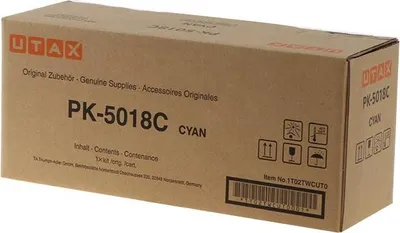 Zdjęcie produktu dla UTAX PK-5018C, 11000 stron(y), Cyjan, 1 szt.