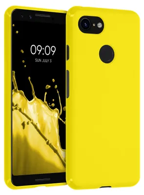 Produktbild von kwmobile Handyhülle für Google Pixel 3 Hülle - TPU Case - Kabelloses Laden - Schutzhülle Cover in Strahlend Gelb