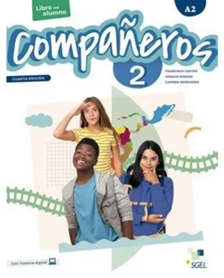 Produktbild von Compañeros 2 - Cuarta edición. Kursbuch + Code