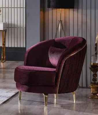 Produktbild von Sofagarnitur Edelstahlfüße Dreisitzer + Sessel Moderne Wohnzimmer Couch