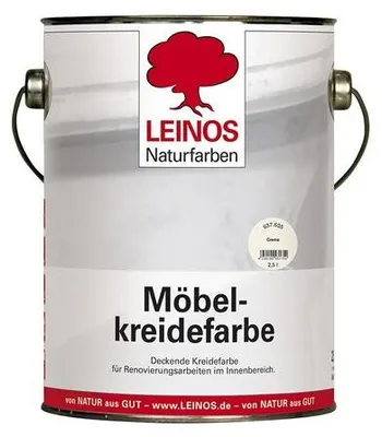 Produktbild von LEINOS Möbelkreidefarbe Creme 2,5 l für Möbel innen, lösemittelfrei, matt