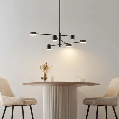 Produktbild von KOSILUM - Hängeleuchte, Aluminium und Acryl - Schwarz - Forenza