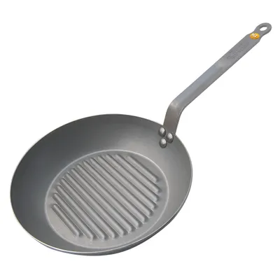 A grill pan on a white background.