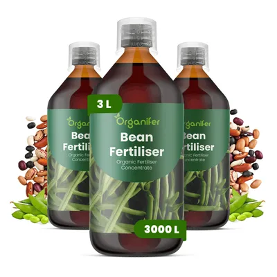 Obrázek produktu pro Tekuté Hnojivo pro Fazulu 3x1 L – 2-1-8 NPK – Pro Zeleninu & Strukoviny – Pro Zdravé Rostliny & Bohatú Úrodu – Podporuje Kořeny & Květy – Organifer