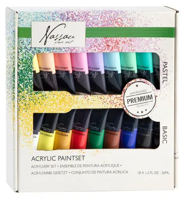 Image de Acrylverf Primaire en Pastelkleuren, 18 x 36 ml
