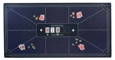 Productafbeelding van Pokerdoek - 180 x 90 cm - Blauw