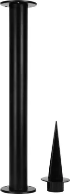 Image de BRENDZ M&M Piquet de terre Floor Mount Black, 50 cm, noir
