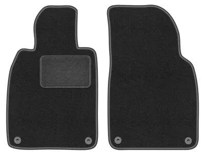Produktbild von Velours-Fußmatten Vorne für Porsche 911 (typ 991) 2010-2019 (Coupé/Targa/Cabrio) – 2-tlg, Graphit, passgenau – Wielganizator LUX