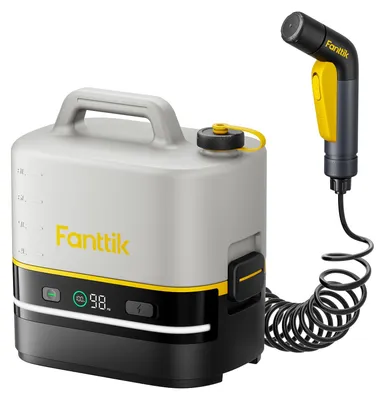 Produktbild von Fanttik NB10 Nano tragbarer Akku-Drucksprüher, 2,1-Gallonen-Tank, 72-98 PSI, HD-LED-Display, 4000mAh, mit Campingleuchte – tragbarer Hochdruckreiniger für Zuhause, Terrasse und Camping
