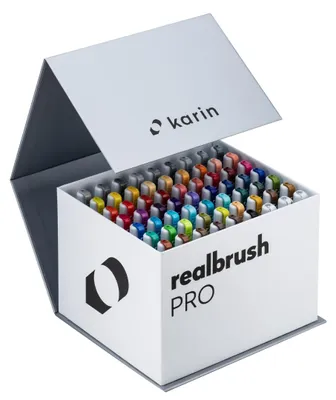 Produktbild von Karin brushpen Realbrush PRO Mega Box 60 Farben und 3 Blender Set