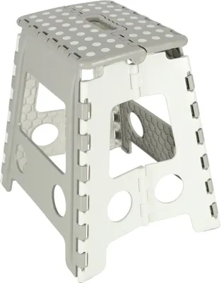 Obrázek produktu pro KIK KX4404 Protiskluzová skládací stolička světle šedá