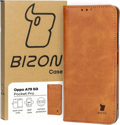 Produktbild von Bizon Case Pocket Pro Oppo A79 5G braun