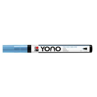 Produktbild von Marabu YONO, Blau, Blau, 1 Farben, 0,5 mm, 1,5 mm, Kanvas, Stoff, Glas, Metall, Kunststoff, Stein, Holz