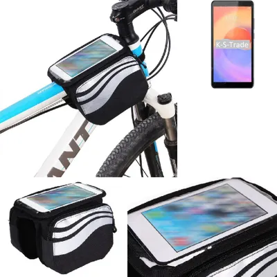 Produktbild von K-S-Trade Rahmentasche Fahrrad-Halterung kompatibel mit ZTE Blade A31 Plus Rahmenhalterung Fahrrad Handyhalterung Fahrradtasche Handy Smartphone