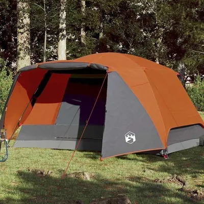 Imagen del producto de Tienda de campaña con porche para personas, de color verde, impermeable, con conexión eléctrica, transpirable y resistente al viento, ideal para camping, actividades al aire libre, senderismo y festivales