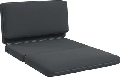 Produktbild von Bodensofa 3-in-1 Klappbar Schlafsofa mit Samtoptik, Gepolstert Sofabett bis 240 kg belastbar für Schlafzimmer, Wohnzimmer, Dunkelgrau
