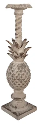 Produktbild von Clayre & Eef Kerzenständer 13x13x50 cm Beige Keramikmaterial