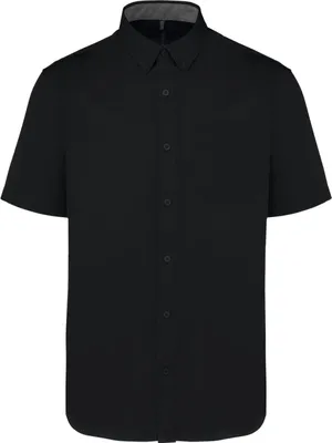 Image de Chemise en coton à manches courtes Ariana III de Kariban pour hommes
