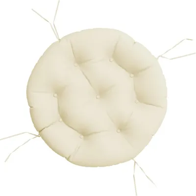 Produktbild von vidaXL Kissen Rund Creme Ø 60 x11 cm Oxford-Gewebe