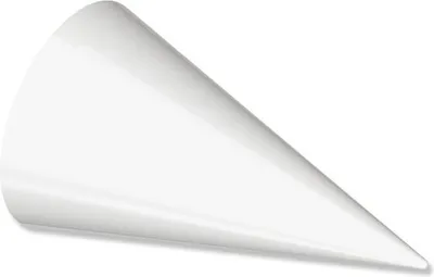 Produktbild von Interdeco Endstücke Kegel für Gardinenstangen 20 mm Ø, Weiß, Modell Savio (Packung 2 Stück)