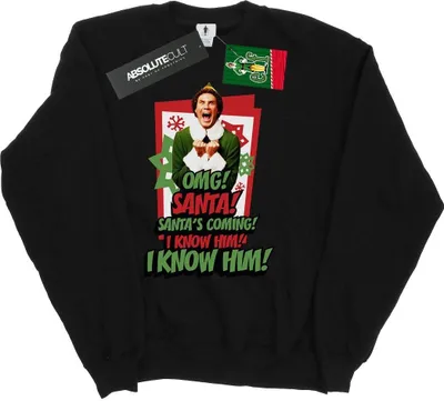 Produktbild von Elf - "OMG Santa" Sweatshirt für Herren BI21905 (S) (Schwarz)