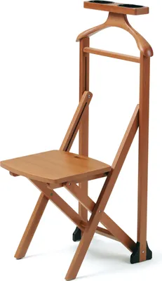 Produktbild von ARREDAMENTI ITALIA Garderobenständer mit Stuhl für Schlafzimmer 2007 DUKA, Holz - Verschließbar - Kirschbaum Finish Ar-It il cuore del legno