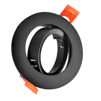 Produktbild von Maxkomfort 10er Set Einbaustrahler GU10 Schwarz – Einbaurahmen schwenkbar 30° inkl. GU10 Fassung für LED – Einbauspots IP20 ohne Leuchtmittel 5203