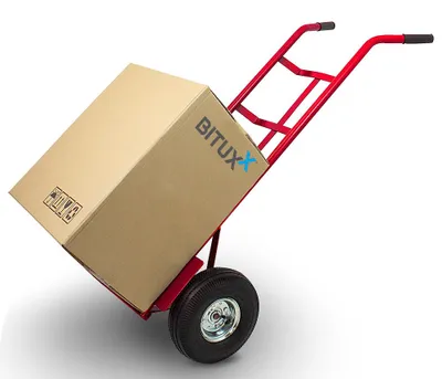 Produktbild von Bituxx Sackkarre mit Luftbereifung 200kg Rot MS-19620