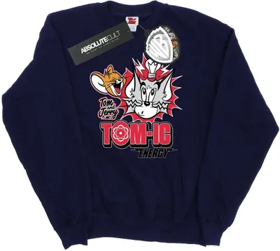 Produktbild von Tom And Jerry - "Tomic Energy" Sweatshirt für Herren BI46988 (S) (Marineblau)