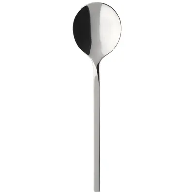 Produktbild von Villeroy & Boch Vorteilset 6 Stück NewWave Suppentassen/Sahnelöffel Edelstahl silber/platin 1263380130