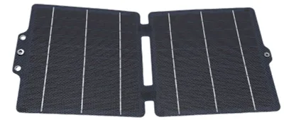 Tragbares 10-W-Solarpanel, monokristallin, ETFE, klappbar