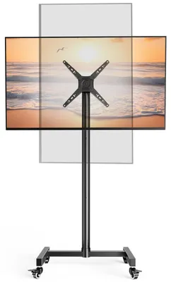 Productafbeelding van Mobiele tv-standaard op wielen voor tv's en monitoren van 43,2-127